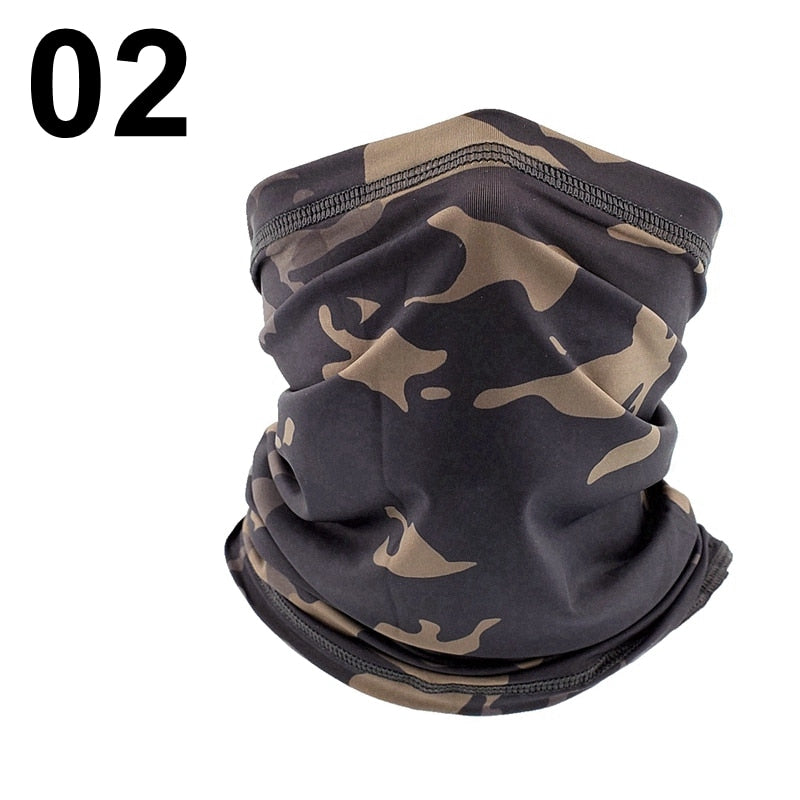 Tactical Tube Scarf Bandana Ski Masks Breathable Mask Face Outdoor Sport Fishing Cycling Neck Protection Motorcycle Neck Cover