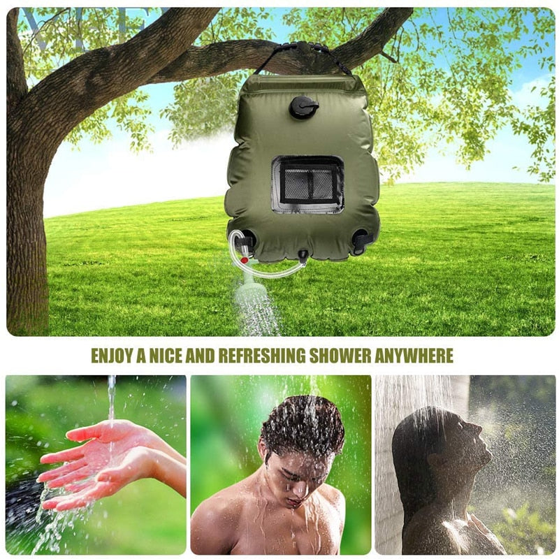 Outdoor Camping Hiking Solar Shower Bag