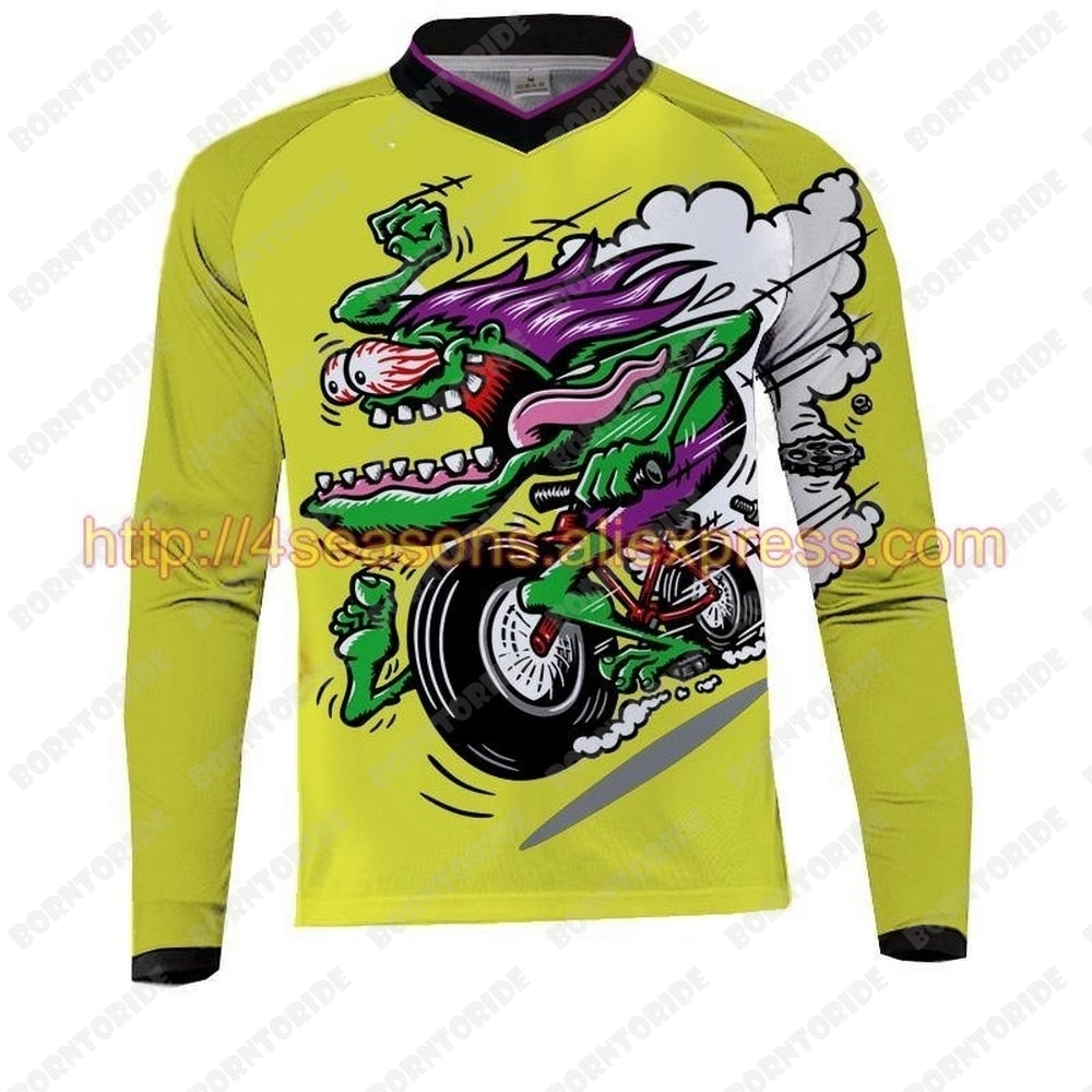 New Mountain Bike Motorcycle Cycling Jersey Crossmax Shirt Ciclismo Clothes for Men MTB Breathable MX New Racing Downhill Jersey
