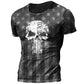 Vintage T-shirts For Men 3D Skull Print Top Fashion Short Sleeve O-neck Oversized T Shirt Male Clothes Camiseta Free Shipping