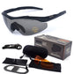 Protective Eye CS Shooting 3 Lens Set Military Fan Tactical 0 Degree Riding Glasses Equipment