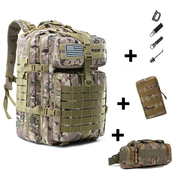 50L Molle Military Backpack Rucksack Tactical Bag