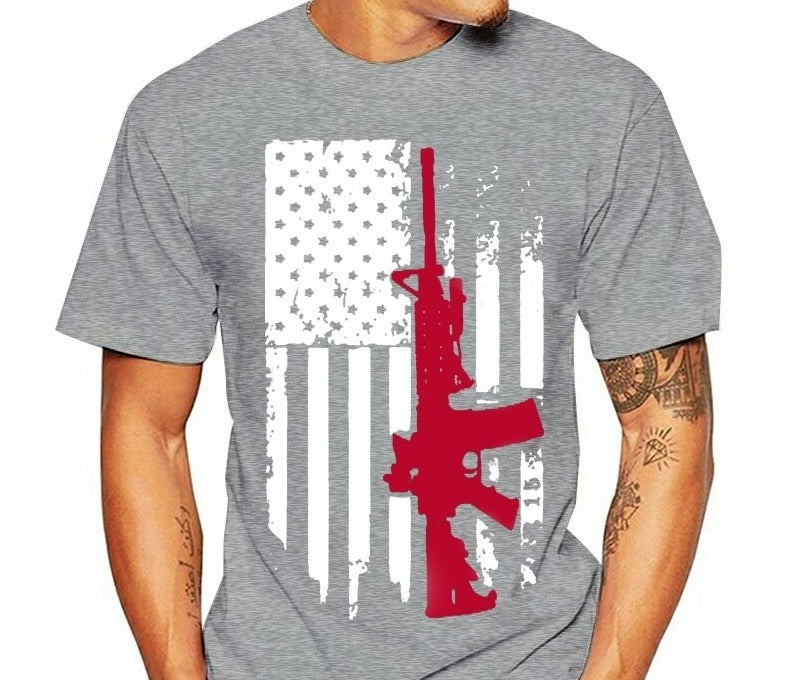 USA American T-shirt For Men Plus Size
