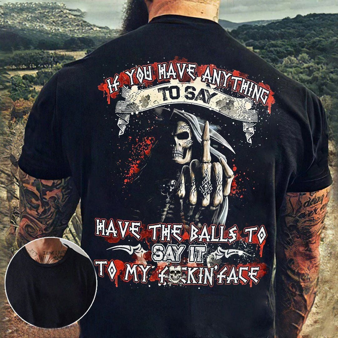 Men's T-shirts Skull Printed