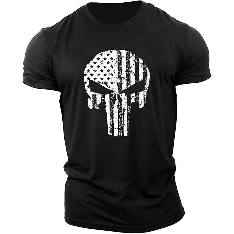 Skull 3D Printing T-Shirt